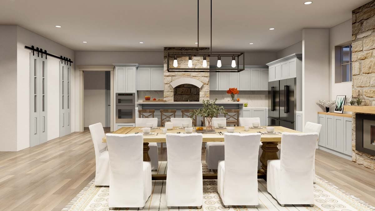 Plan 70875MK: Large Farmhouse Plan with 4 Beds and an Angled 3-Car Garage - 5178 Sq Ft - Image #10 - Country, Farmhouse, Traditional