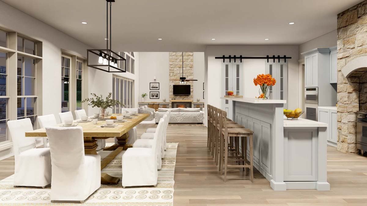 Plan 70875MK: Large Farmhouse Plan with 4 Beds and an Angled 3-Car Garage - 5178 Sq Ft - Image #11 - Country, Farmhouse, Traditional