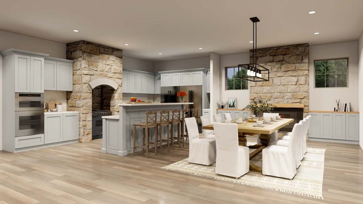 Plan 70875MK: Large Farmhouse Plan with 4 Beds and an Angled 3-Car Garage - 5178 Sq Ft - Image #13 - Country, Farmhouse, Traditional