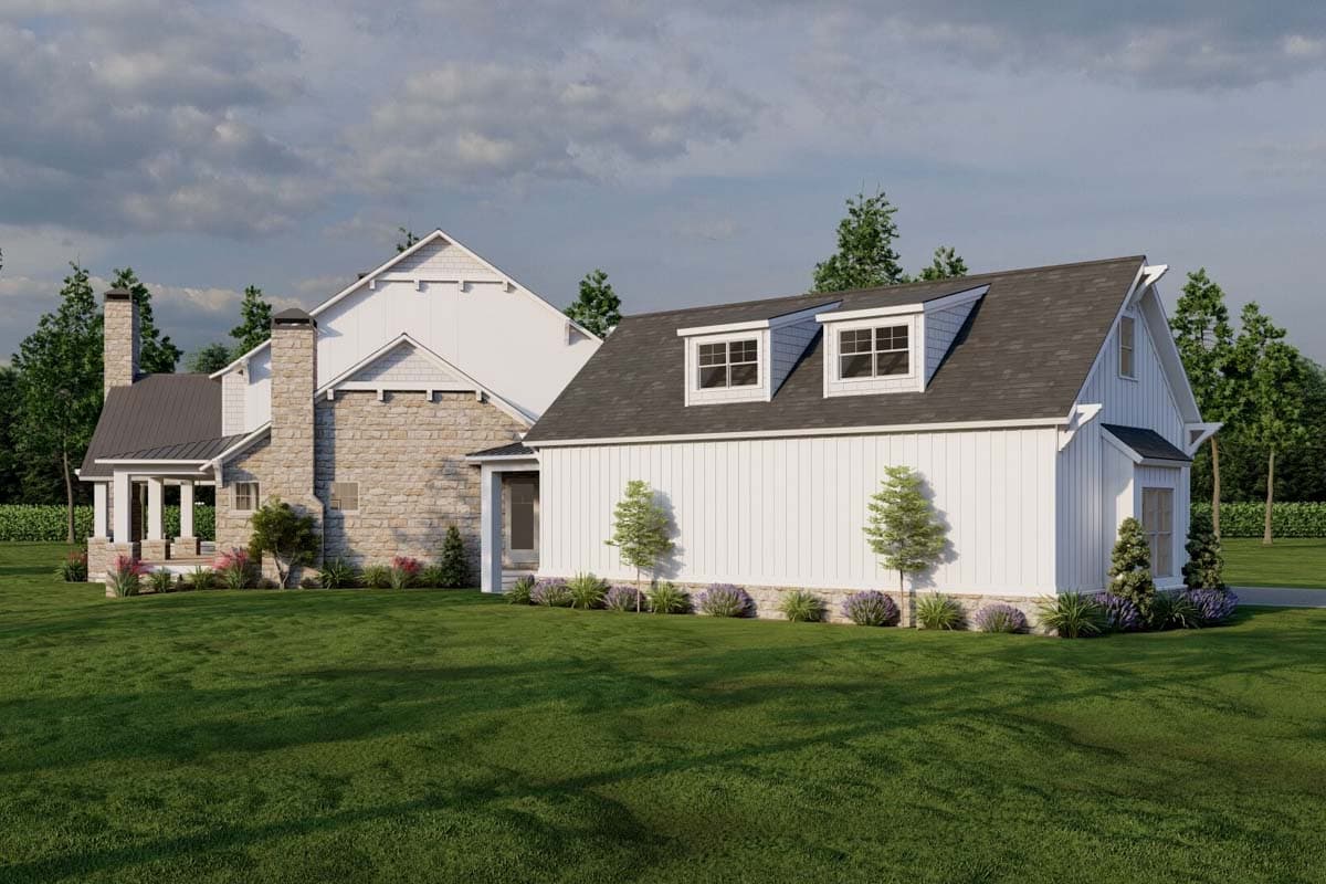 Plan 70875MK: Large Farmhouse Plan with 4 Beds and an Angled 3-Car Garage - 5178 Sq Ft - Image #14 - Country, Farmhouse, Traditional
