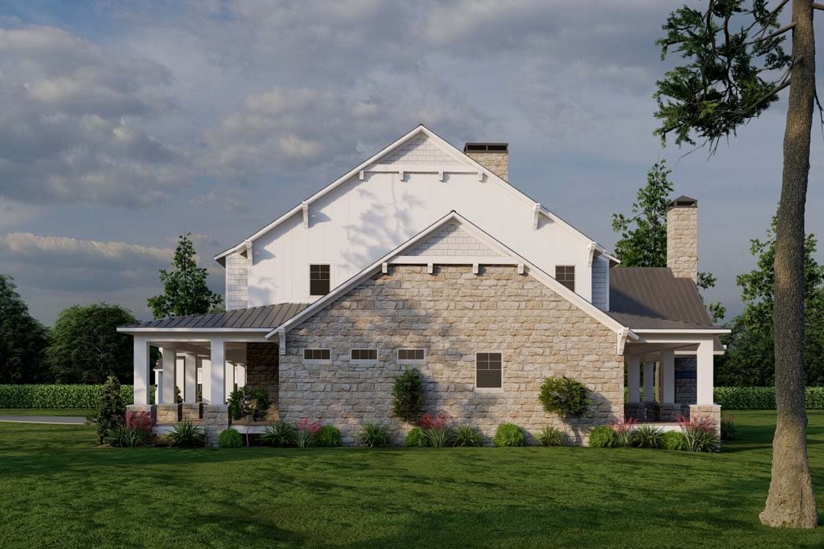 Plan 70875MK: Large Farmhouse Plan with 4 Beds and an Angled 3-Car Garage - 5178 Sq Ft - Image #18 - Country, Farmhouse, Traditional