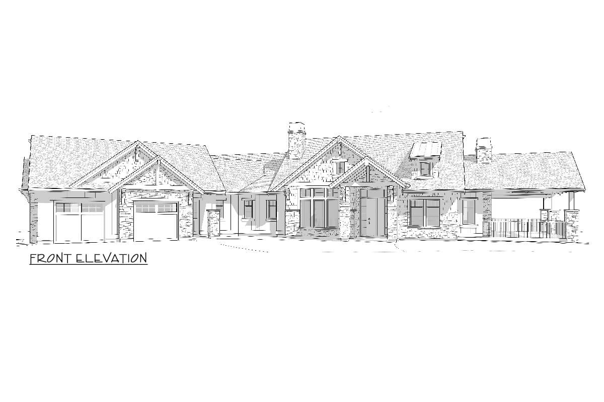 Plan 270091AF: 4-Bed Modern Farmhouse Plan with Angled and Lower Level Garages - 3224 Sq Ft - Image #56 - Country, Craftsman, Modern Farmhouse, Mountain, New American, Northwest, Ranch