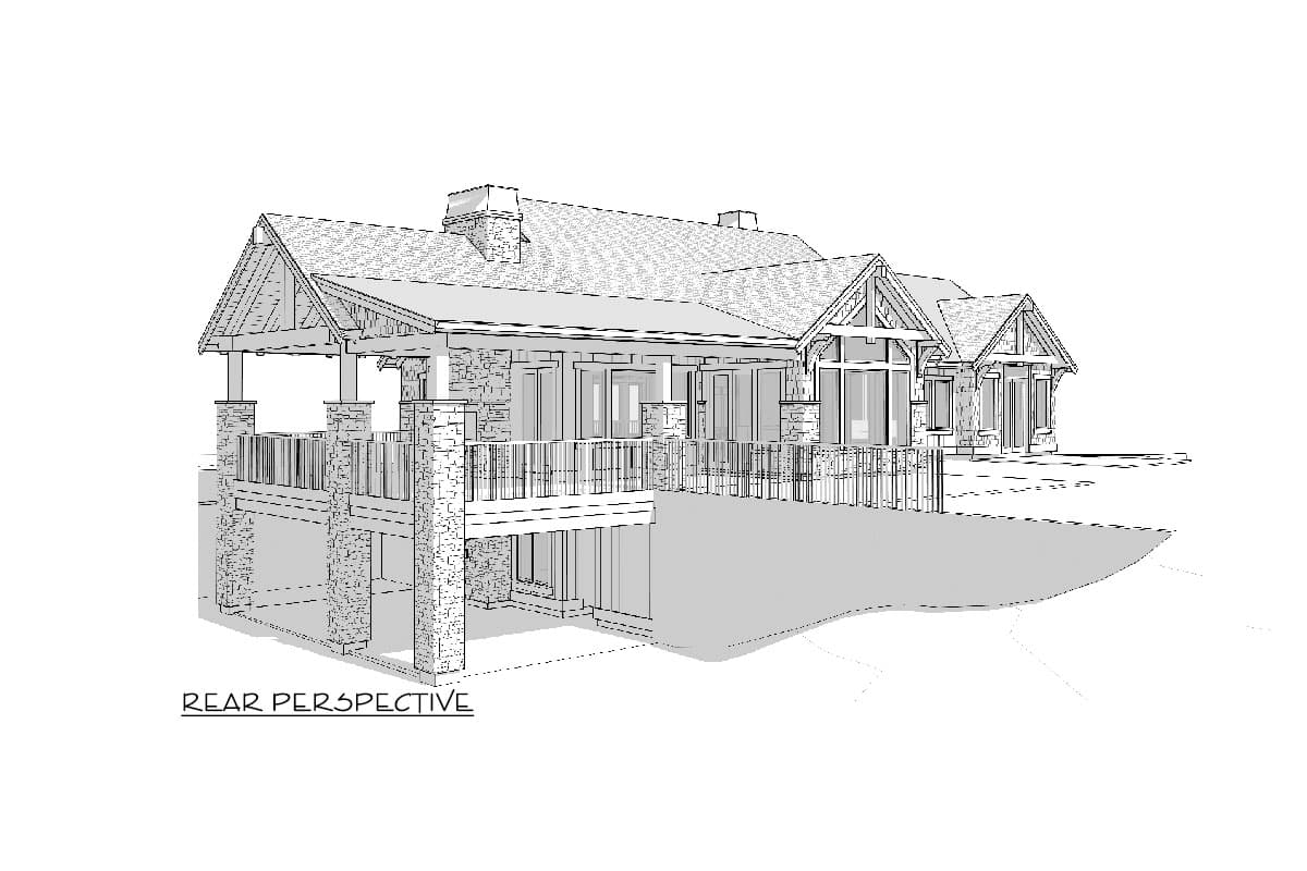 Plan 270091AF: 4-Bed Modern Farmhouse Plan with Angled and Lower Level Garages - 3224 Sq Ft - Image #57 - Country, Craftsman, Modern Farmhouse, Mountain, New American, Northwest, Ranch