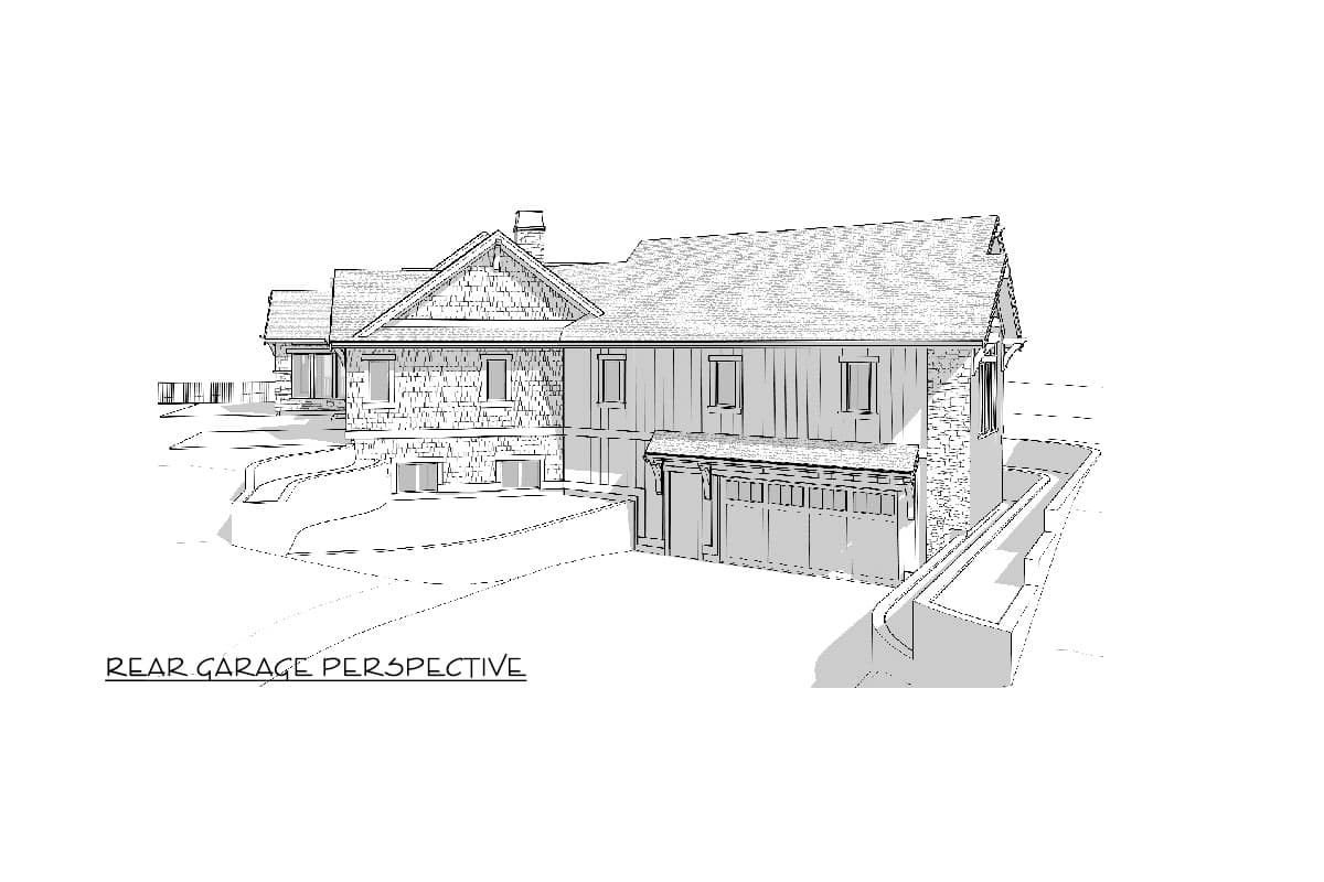 Plan 270091AF: 4-Bed Modern Farmhouse Plan with Angled and Lower Level Garages - 3224 Sq Ft - Image #59 - Country, Craftsman, Modern Farmhouse, Mountain, New American, Northwest, Ranch