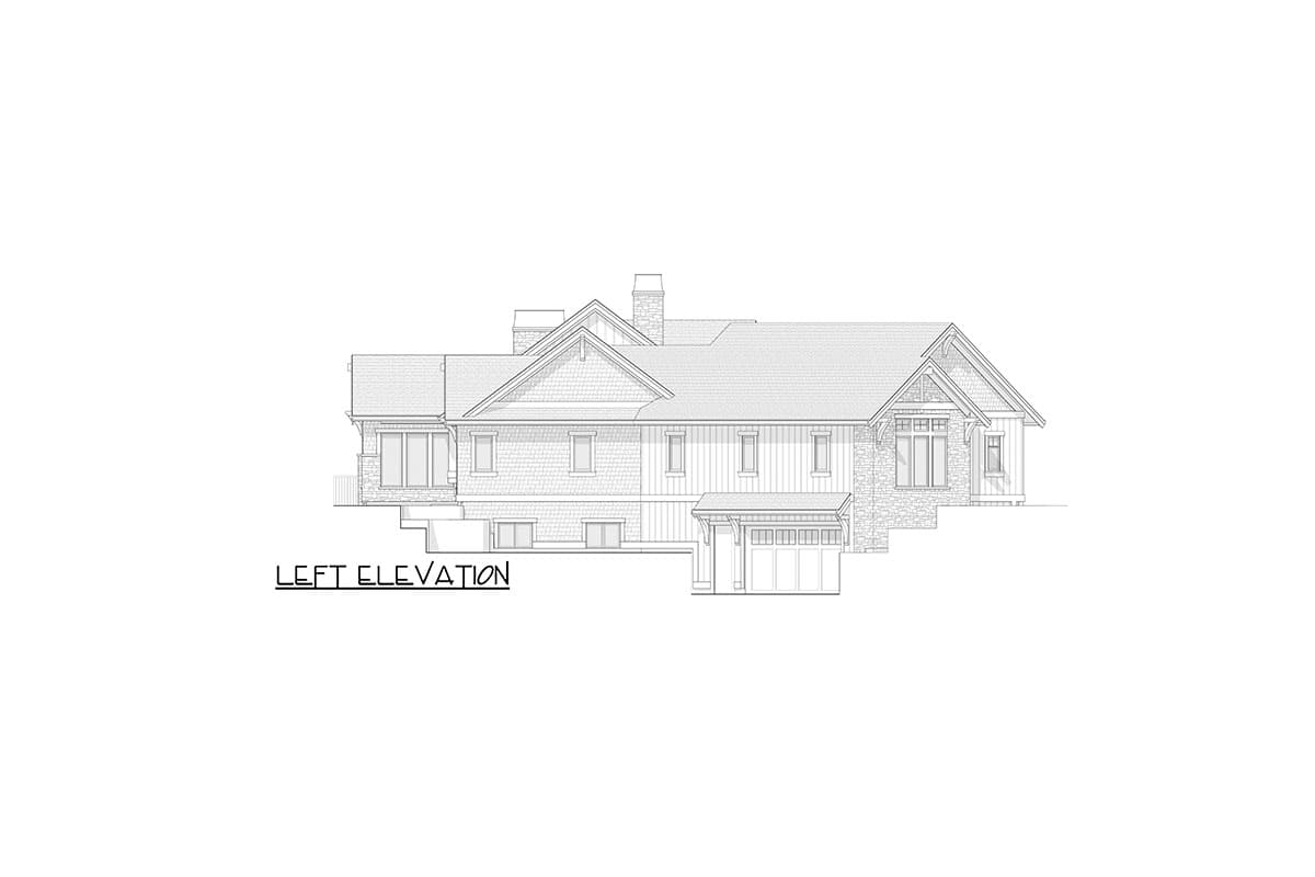 Plan 270091AF: 4-Bed Modern Farmhouse Plan with Angled and Lower Level Garages - 3224 Sq Ft - Image #52 - Country, Craftsman, Modern Farmhouse, Mountain, New American, Northwest, Ranch