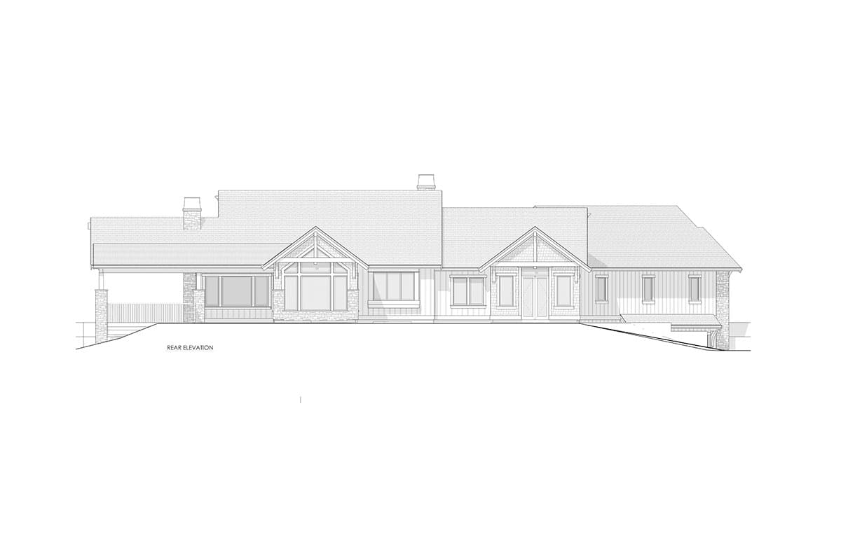 Plan 270091AF: 4-Bed Modern Farmhouse Plan with Angled and Lower Level Garages - 3224 Sq Ft - Image #53 - Country, Craftsman, Modern Farmhouse, Mountain, New American, Northwest, Ranch