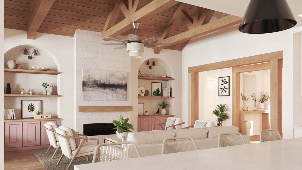 Plan 12326JL: 3-Bed Craftsman with Angled 2-Car Garage and Bonus - 2737 Sq Ft - Image #12 - Craftsman, Mountain