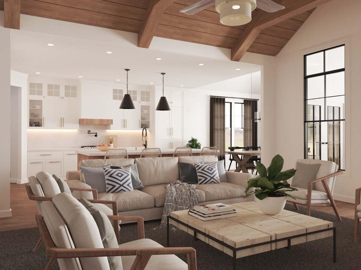 Plan 12326JL: 3-Bed Craftsman with Angled 2-Car Garage and Bonus - 2737 Sq Ft - Image #14 - Craftsman, Mountain