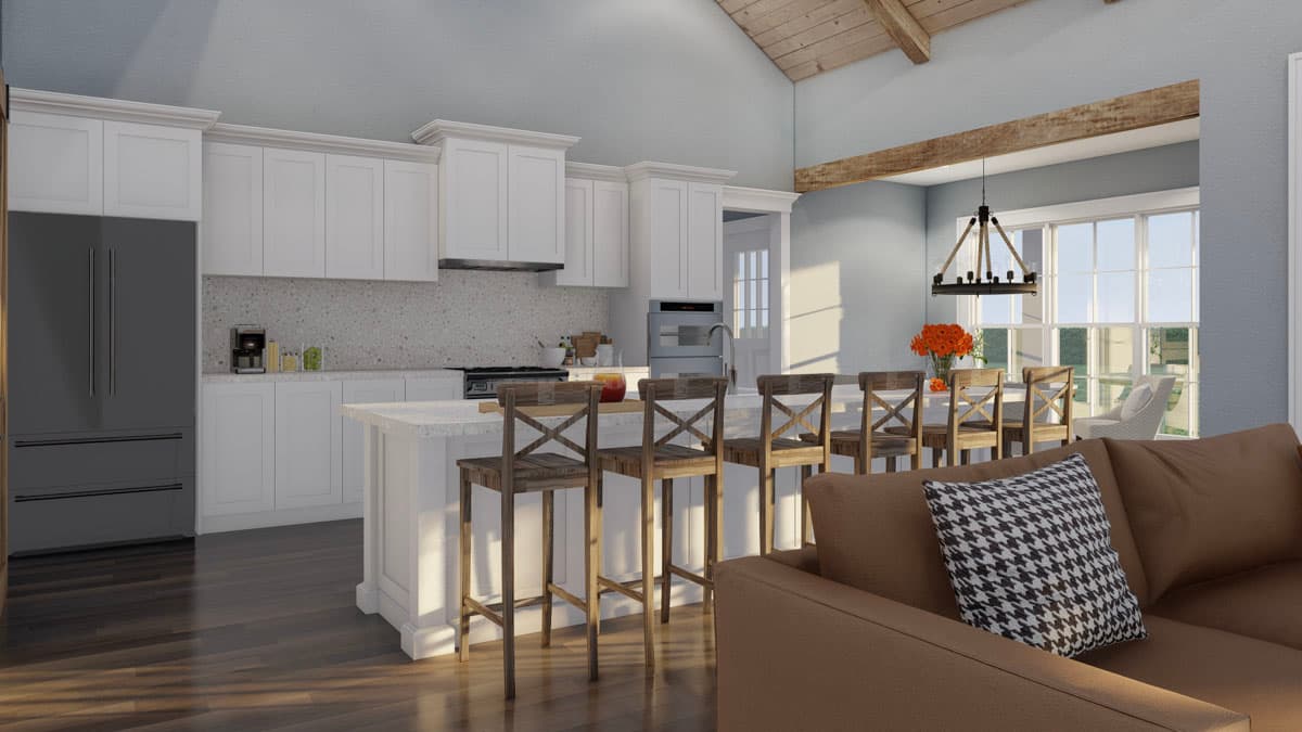 Plan 70876MK: Modern Farmhouse Plan with Breezeway-Attached 2-Car Garage - 2663 Sq Ft - Image #9 - Country, Farmhouse, Modern Farmhouse