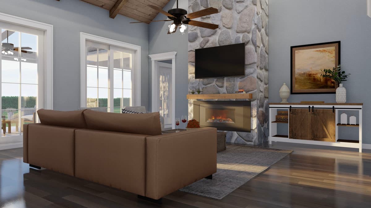 Plan 70876MK: Modern Farmhouse Plan with Breezeway-Attached 2-Car Garage - 2663 Sq Ft - Image #10 - Country, Farmhouse, Modern Farmhouse