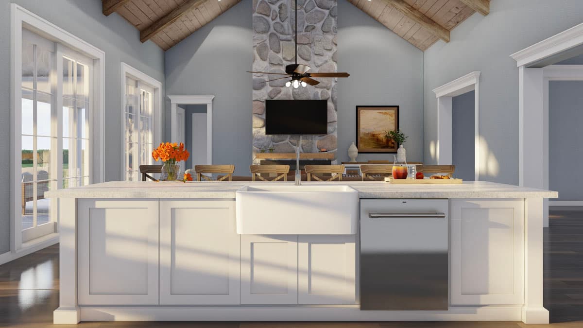 Plan 70876MK: Modern Farmhouse Plan with Breezeway-Attached 2-Car Garage - 2663 Sq Ft - Image #13 - Country, Farmhouse, Modern Farmhouse