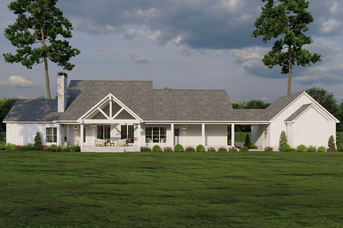 Plan 70876MK: Modern Farmhouse Plan with Breezeway-Attached 2-Car Garage - 2663 Sq Ft - Image #16 - Country, Farmhouse, Modern Farmhouse