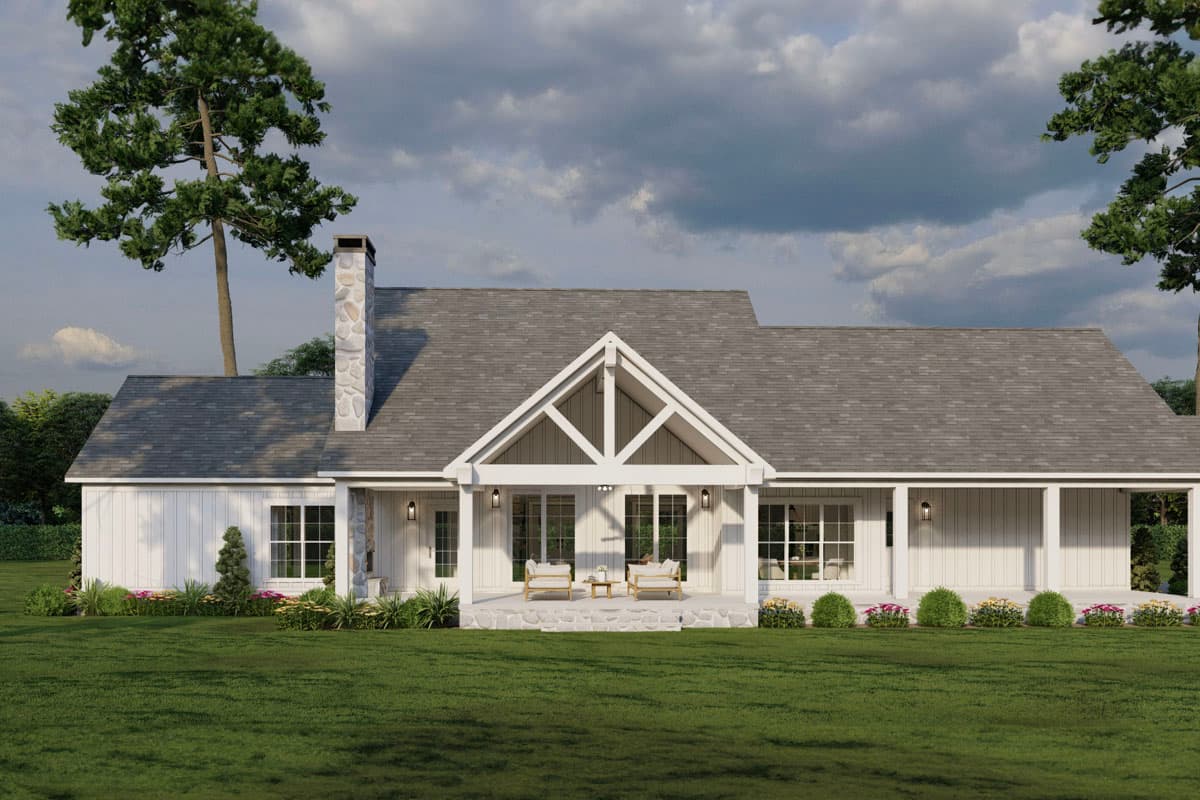 Plan 70876MK: Modern Farmhouse Plan with Breezeway-Attached 2-Car Garage - 2663 Sq Ft - Image #17 - Country, Farmhouse, Modern Farmhouse