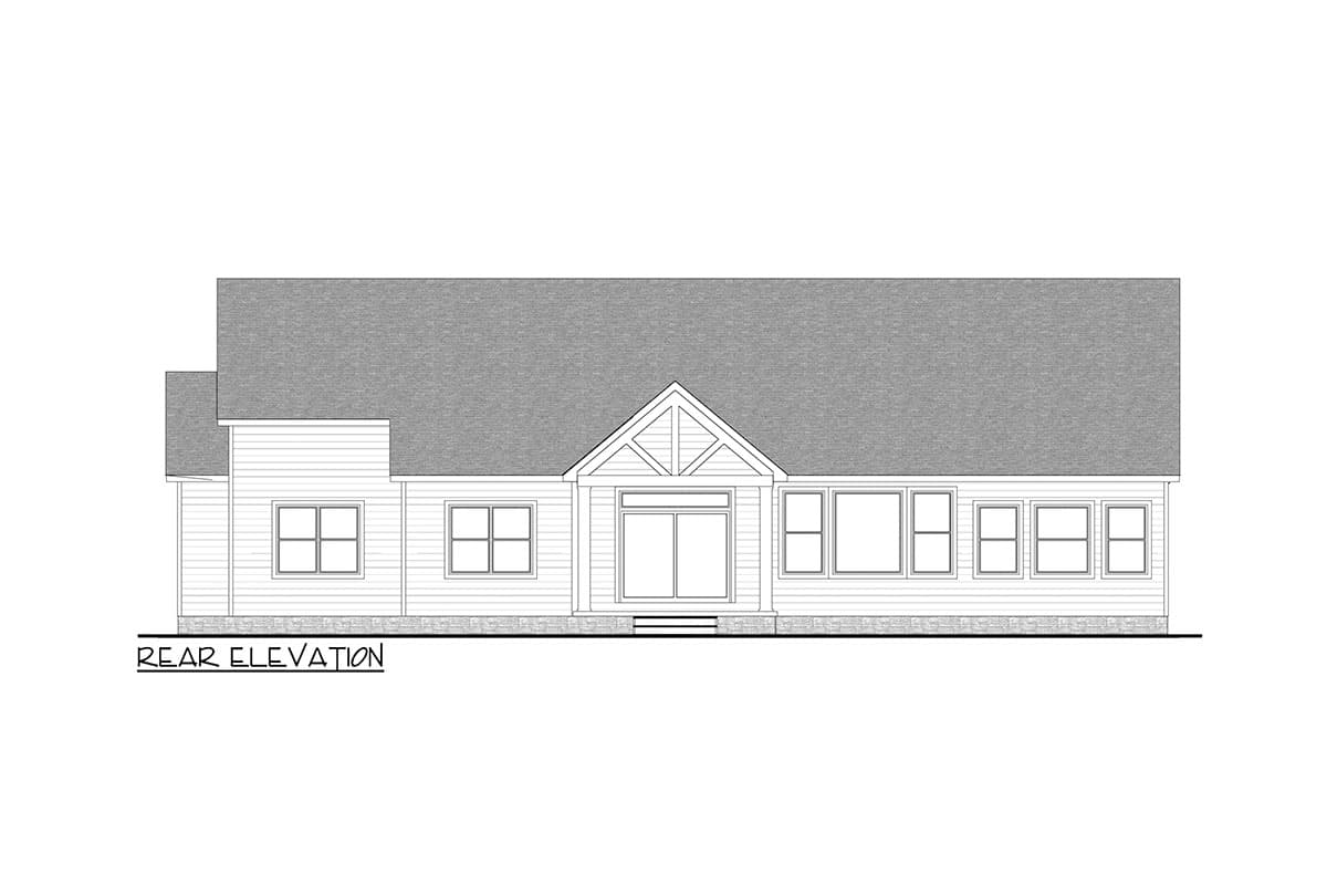 Plan 911031JVD: 3 Bed House Plan with 2-Car Side Garage - 2058 Sq Ft - Image #9 - Country, Craftsman, Modern Farmhouse, New American