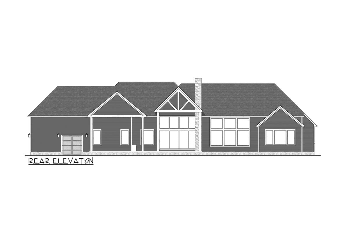 Plan 911035JVD: Transitional House Plan with RV-Friendly Garage - 3335 Sq Ft - Image #18 - New American, Transitional