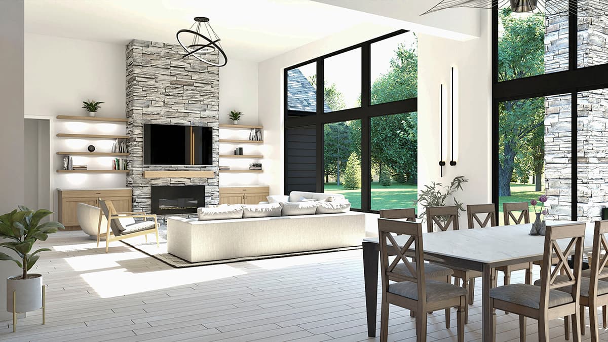Plan 911035JVD: Transitional House Plan with RV-Friendly Garage - 3335 Sq Ft - Image #7 - New American, Transitional