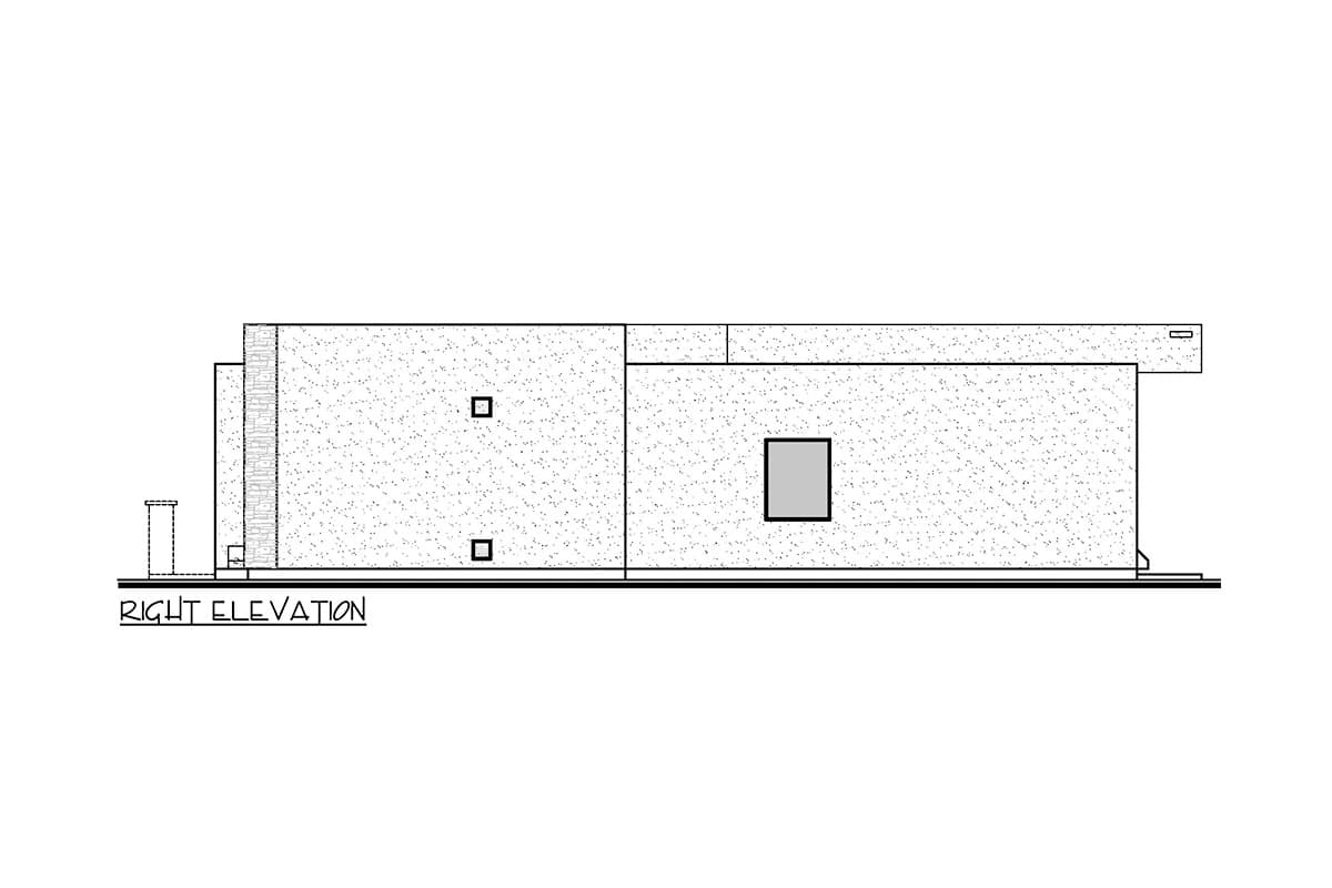 Plan 370040SEN: One-Level Contemporary Southwest House Plan with 3-Car Garage - 2192 Sq Ft - Image #5 - Adobe , Southwest