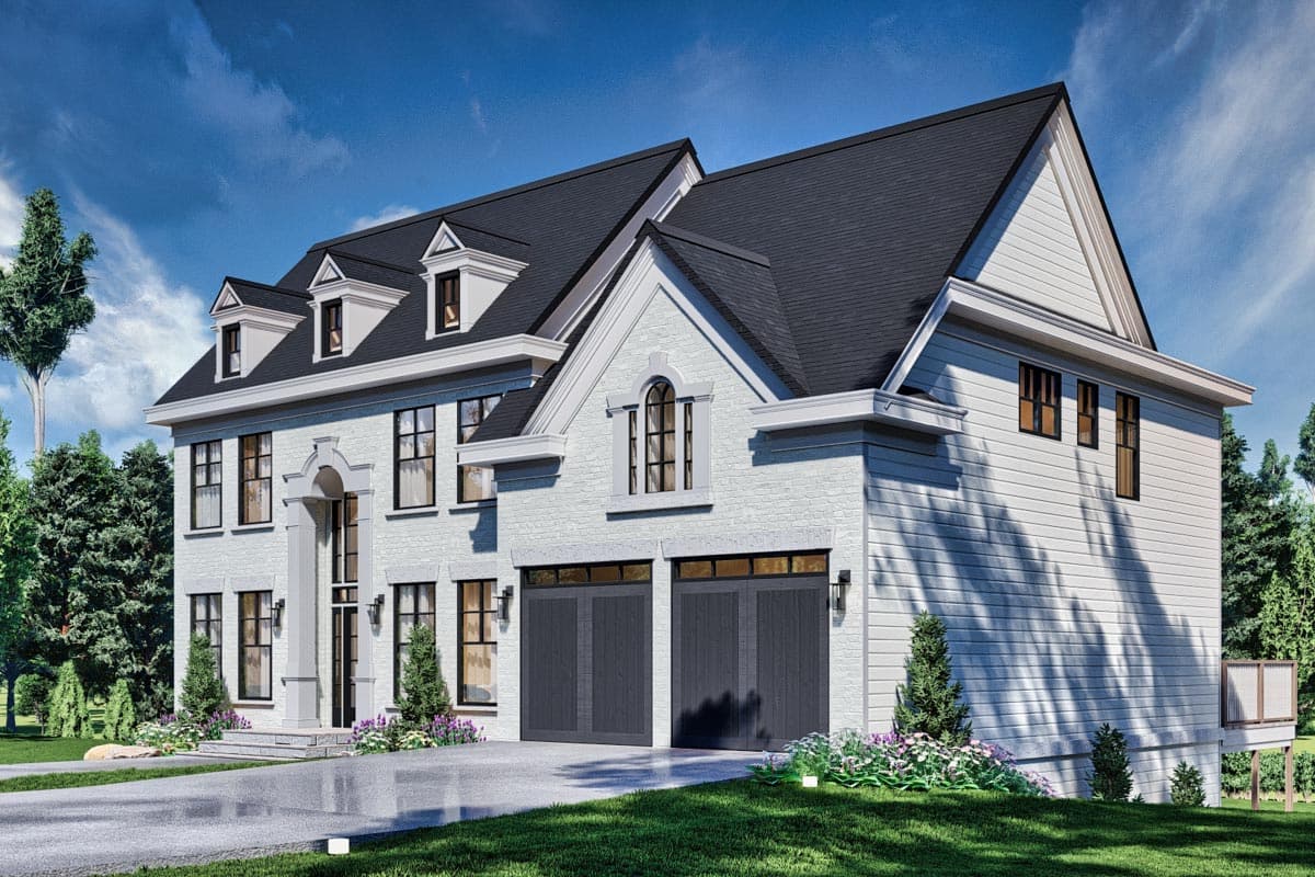 Plan 12327JL: 4-Bed Southern Colonial Style House Plan with Flex Room Upstairs - 2848 Sq Ft - Image #6 - Colonial, Georgian, Southern, Traditional