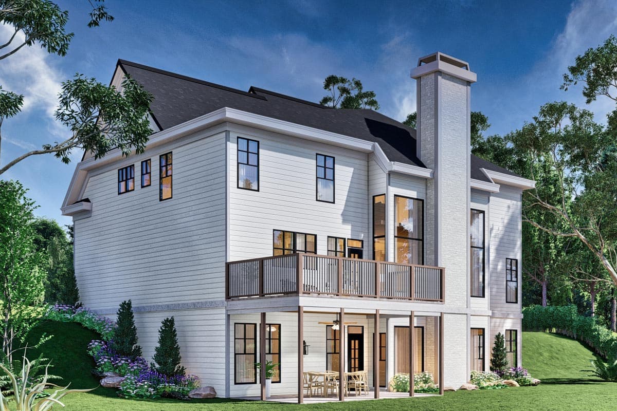 Plan 12327JL: 4-Bed Southern Colonial Style House Plan with Flex Room Upstairs - 2848 Sq Ft - Image #5 - Colonial, Georgian, Southern, Traditional