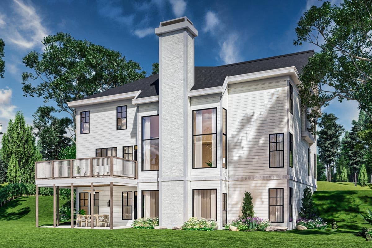 Plan 12327JL: 4-Bed Southern Colonial Style House Plan with Flex Room Upstairs - 2848 Sq Ft - Image #4 - Colonial, Georgian, Southern, Traditional