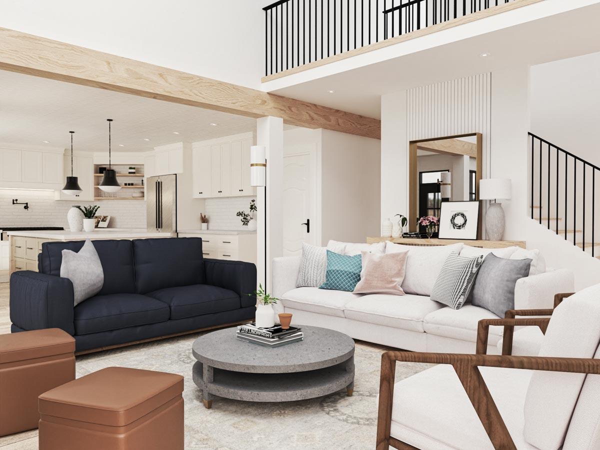 Plan 12327JL: 4-Bed Southern Colonial Style House Plan with Flex Room Upstairs - 2848 Sq Ft - Image #8 - Colonial, Georgian, Southern, Traditional