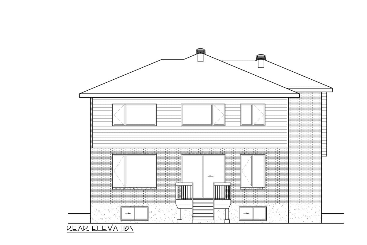 Plan 801158PM: Modern 2-Story House Plan with 2-Car Garage - 2465 Sq Ft - Image #4 - Contemporary, Modern, Northwest