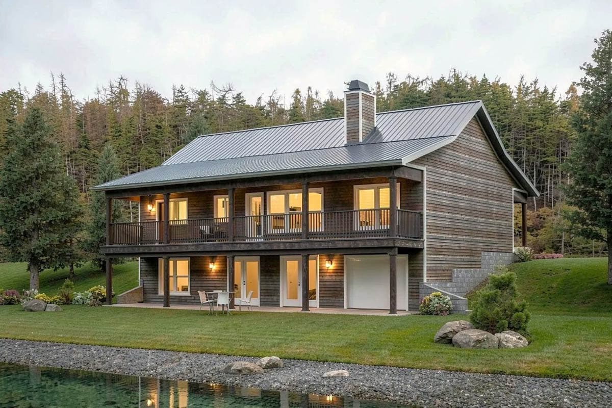 Plan 28949JJ: One-Story Ranch House Plan with Finished Lower Level - 2651 Sq Ft - Image #8 - Cabin, Country, Farmhouse, Ranch, Rustic, Traditional