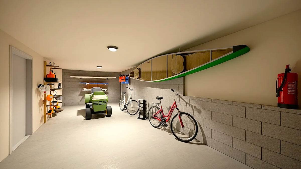 Plan 28949JJ: One-Story Ranch House Plan with Finished Lower Level - 2651 Sq Ft - Image #8 - Cabin, Country, Farmhouse, Ranch, Rustic, Traditional