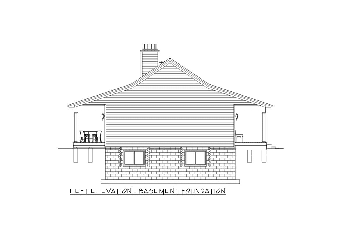 Plan 28949JJ: One-Story Ranch House Plan with Finished Lower Level - 2651 Sq Ft - Image #14 - Cabin, Country, Farmhouse, Ranch, Rustic, Traditional