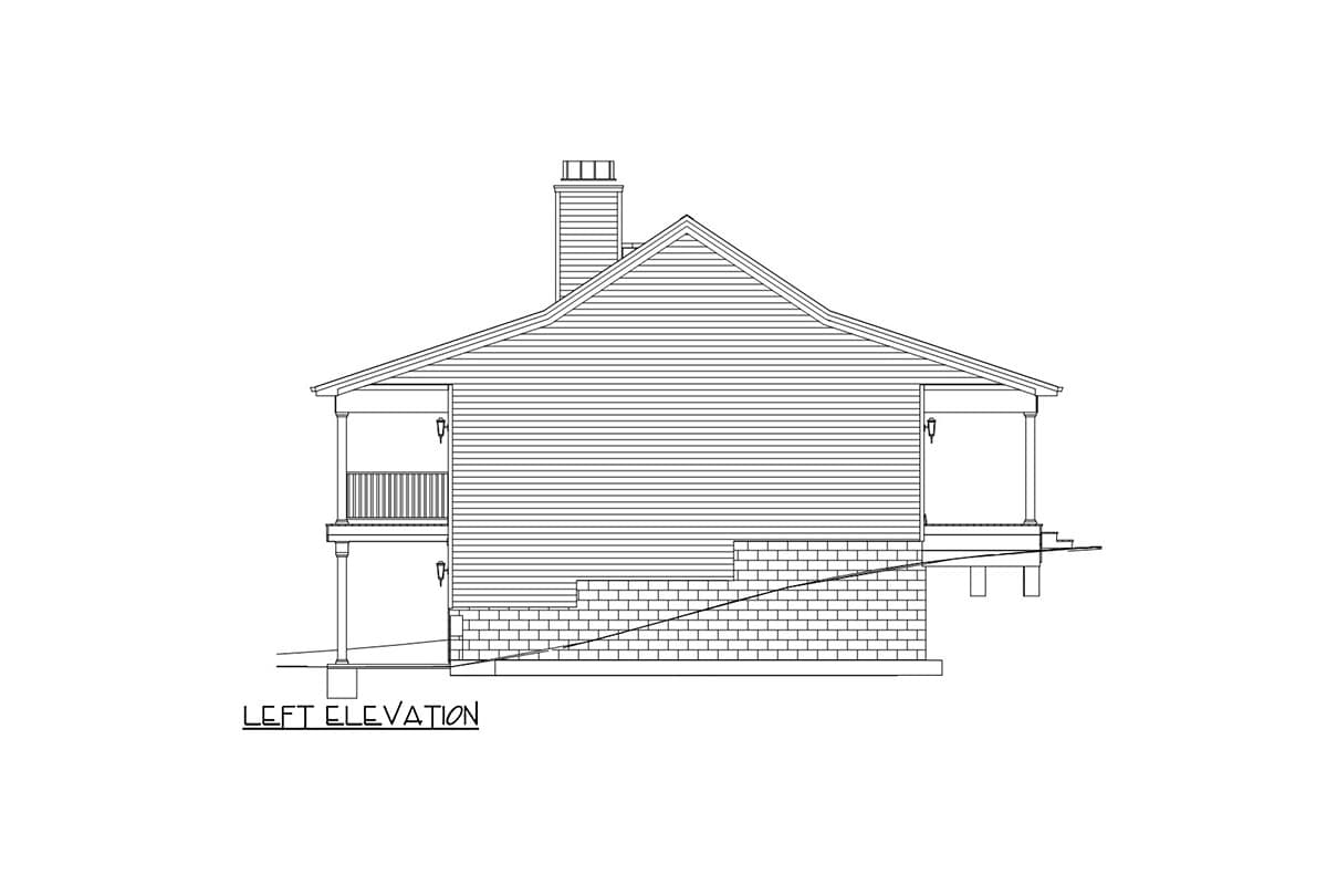 Plan 28949JJ: One-Story Ranch House Plan with Finished Lower Level - 2651 Sq Ft - Image #11 - Cabin, Country, Farmhouse, Ranch, Rustic, Traditional