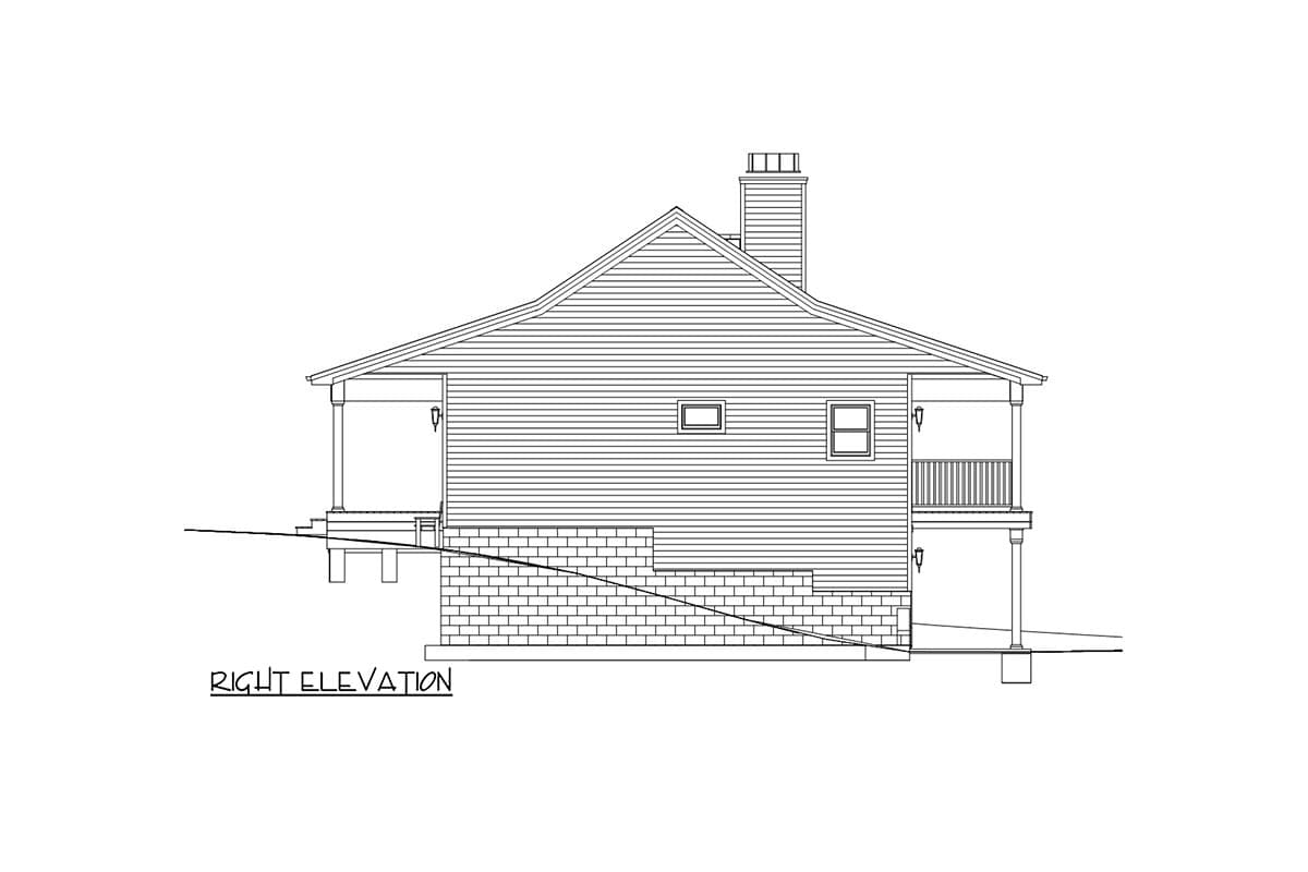 Plan 28949JJ: One-Story Ranch House Plan with Finished Lower Level - 2651 Sq Ft - Image #13 - Cabin, Country, Farmhouse, Ranch, Rustic, Traditional