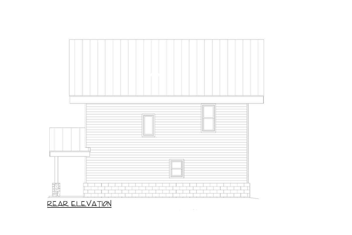 Plan 680267VR: 2 Bed Contemporary House Plan with 200 Square Foot Loft - 2184 Sq Ft - Image #4 - Contemporary, Mountain