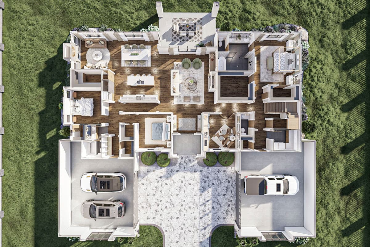 Plan 623324DJ: Balanced House Plan with Private Owner's Entry - 2938 Sq Ft - Image #23 - Colonial, Traditional, Transitional
