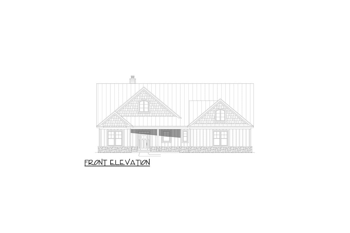 Plan 680273VR: 2300 Square Foot 3-Bed House Plan with 3-Car Garage - Architectural Designs - Image #6 - Country, Craftsman, Vacation