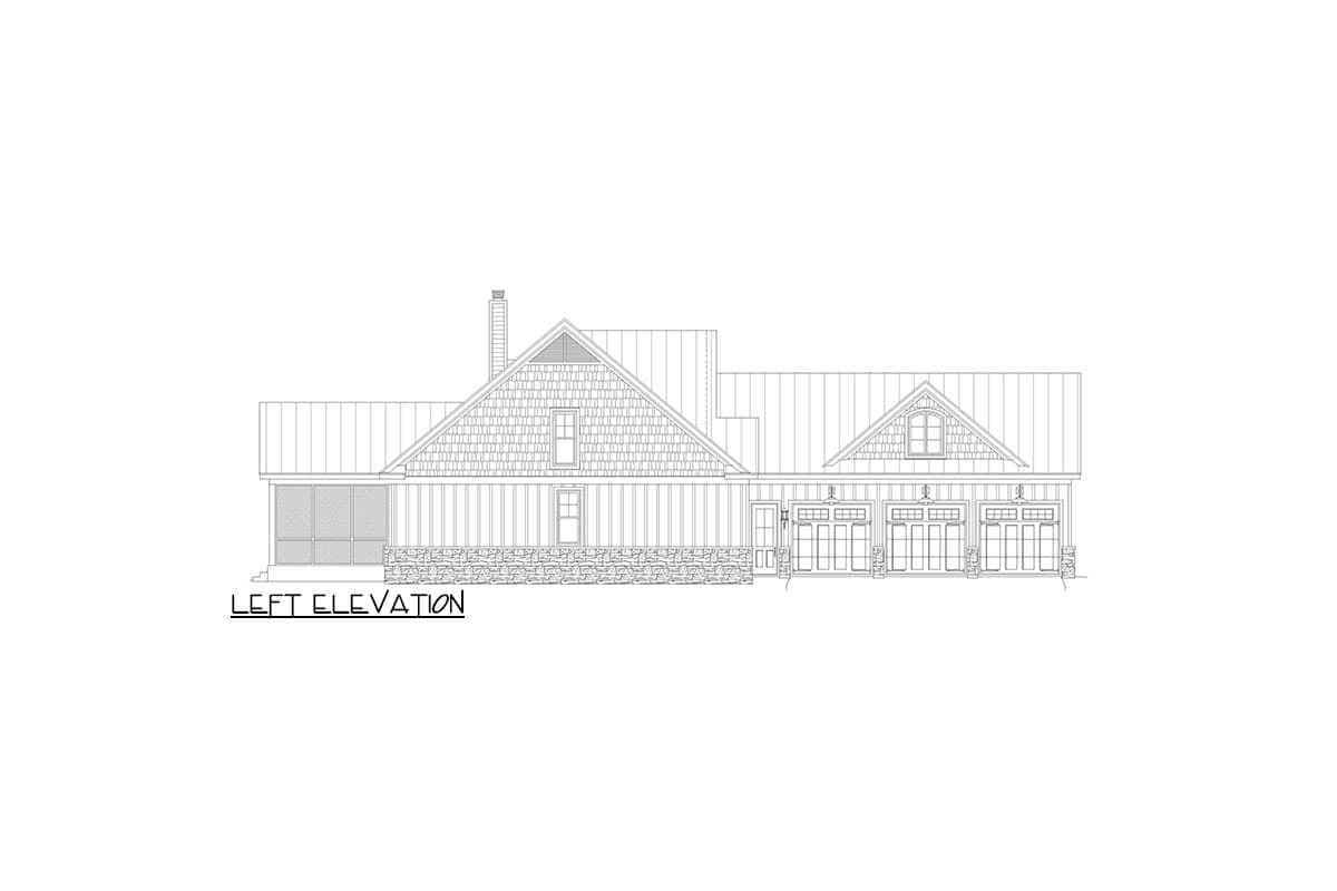 Plan 680273VR: 2300 Square Foot 3-Bed House Plan with 3-Car Garage - Architectural Designs - Image #7 - Country, Craftsman, Vacation