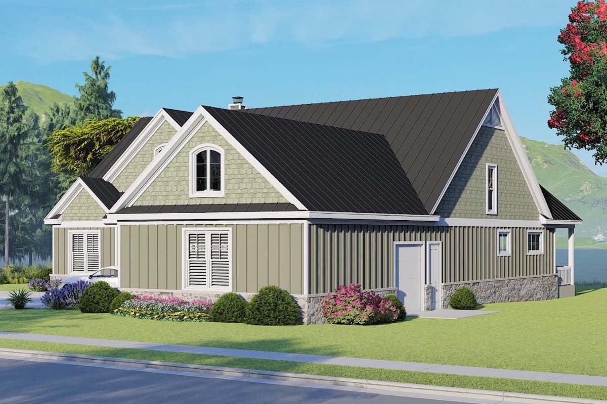 Plan 680273VR: 2300 Square Foot 3-Bed House Plan with 3-Car Garage - Architectural Designs - Image #5 - Country, Craftsman, Vacation