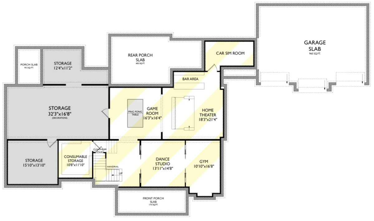 Plan 29928LDG: Transitional 2-Story House Plan with 3-Car Garage - 4380 Sq Ft - Floor Plan - Optionally Finished Lower Level - New American, Transitional