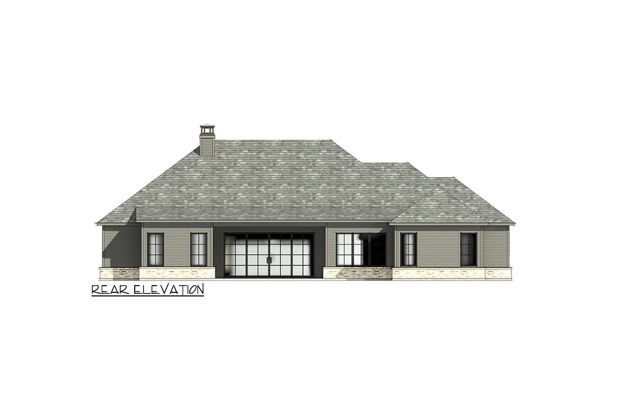 Plan 818123JSS: Craftsman House Plan with 4 Beds and 2-Car Side-Load Garage - 2459 Sq Ft - Image #8 - Craftsman, New American