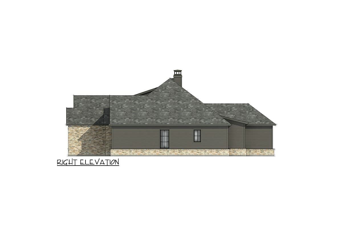 Plan 818123JSS: Craftsman House Plan with 4 Beds and 2-Car Side-Load Garage - 2459 Sq Ft - Image #9 - Craftsman, New American