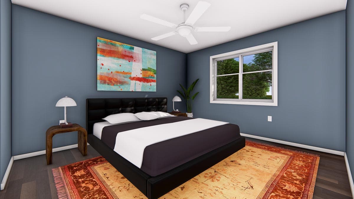 Plan 67820MG: 624 Square Foot ADU with Well-Appointed Kitchen - Architectural Designs - Image #8 - Cabin, Cottage, Craftsman, Ranch, Vacation