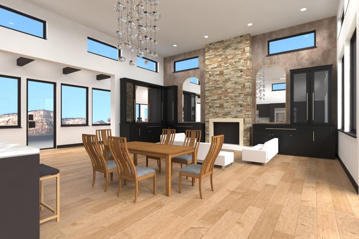 Plan 833006WAT: 3-Bedroom Contemporary Ranch House Plan with Attached Casita - 2931 Square Feet - Image #37 - Contemporary, Mid Century Modern, Modern, Ranch, Southwest