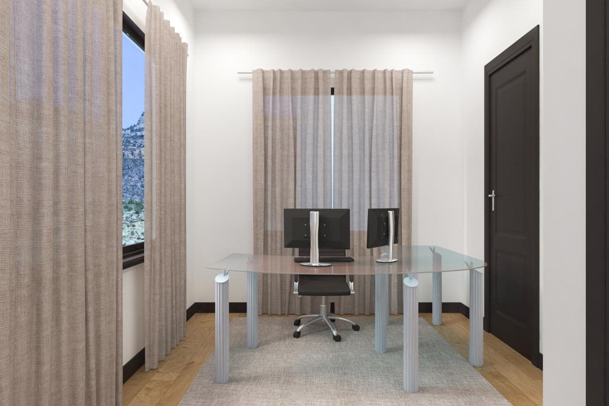 Plan 833006WAT: 3-Bedroom Contemporary Ranch House Plan with Attached Casita - 2931 Square Feet - Image #38 - Contemporary, Mid Century Modern, Modern, Ranch, Southwest