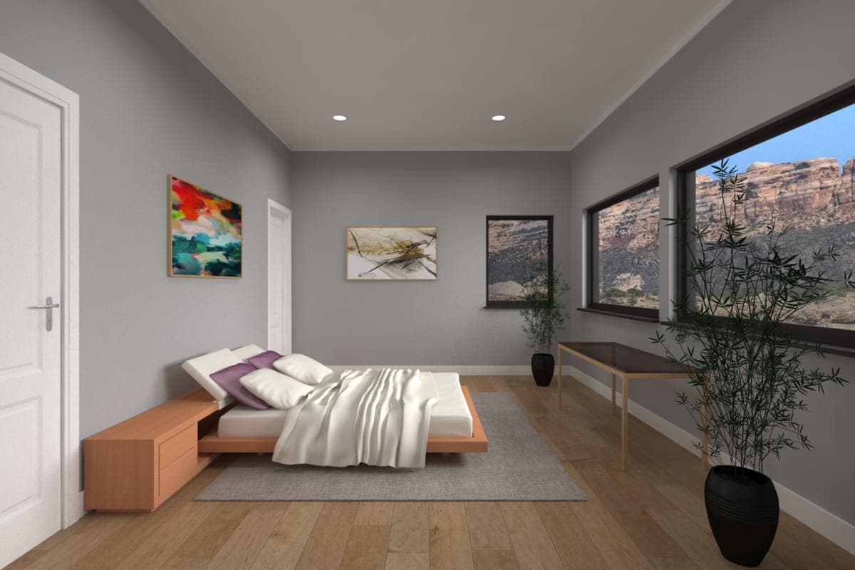 Plan 833006WAT: 3-Bedroom Contemporary Ranch House Plan with Attached Casita - 2931 Square Feet - Image #41 - Contemporary, Mid Century Modern, Modern, Ranch, Southwest