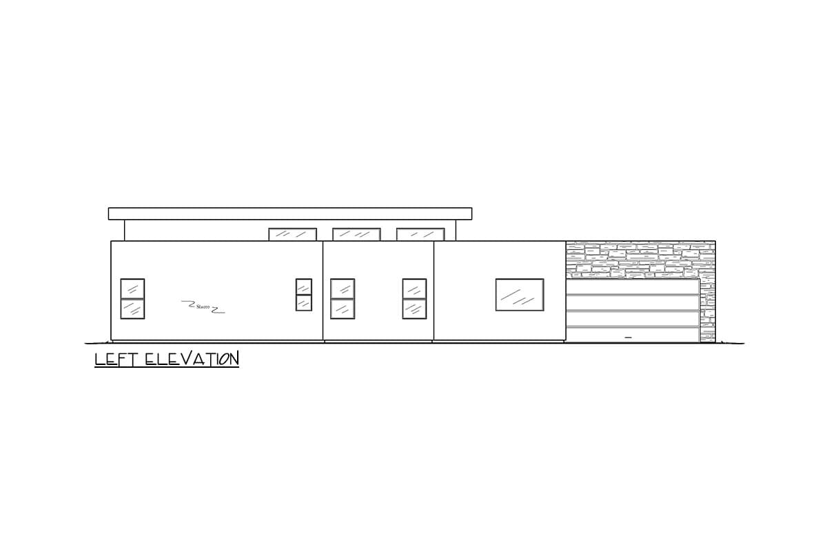 Plan 833006WAT: 3-Bedroom Contemporary Ranch House Plan with Attached Casita - 2931 Square Feet - Image #47 - Contemporary, Mid Century Modern, Modern, Ranch, Southwest