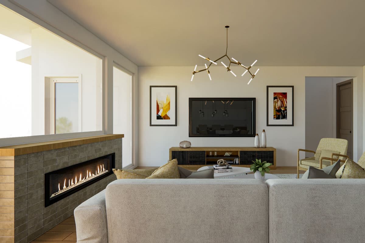 Plan 833007WAT: 3-Bed Modern Prairie Ranch House Plan with Home Office - 2616 Sq. Ft. - Image #8 - Modern, Prairie, Ranch