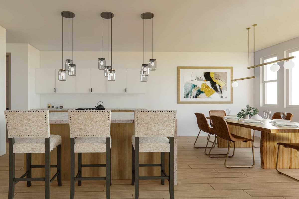 Plan 833007WAT: 3-Bed Modern Prairie Ranch House Plan with Home Office - 2616 Sq. Ft. - Image #11 - Modern, Prairie, Ranch