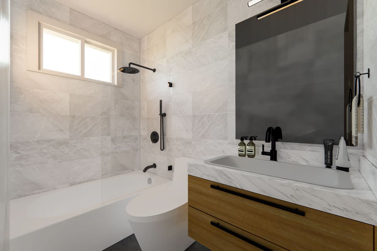 Plan 833007WAT: 3-Bed Modern Prairie Ranch House Plan with Home Office - 2616 Sq. Ft. - Image #15 - Modern, Prairie, Ranch