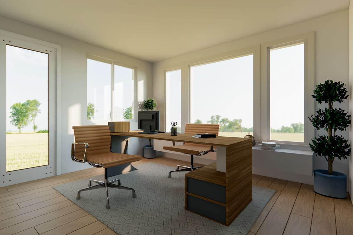 Plan 833007WAT: 3-Bed Modern Prairie Ranch House Plan with Home Office - 2616 Sq. Ft. - Image #21 - Modern, Prairie, Ranch