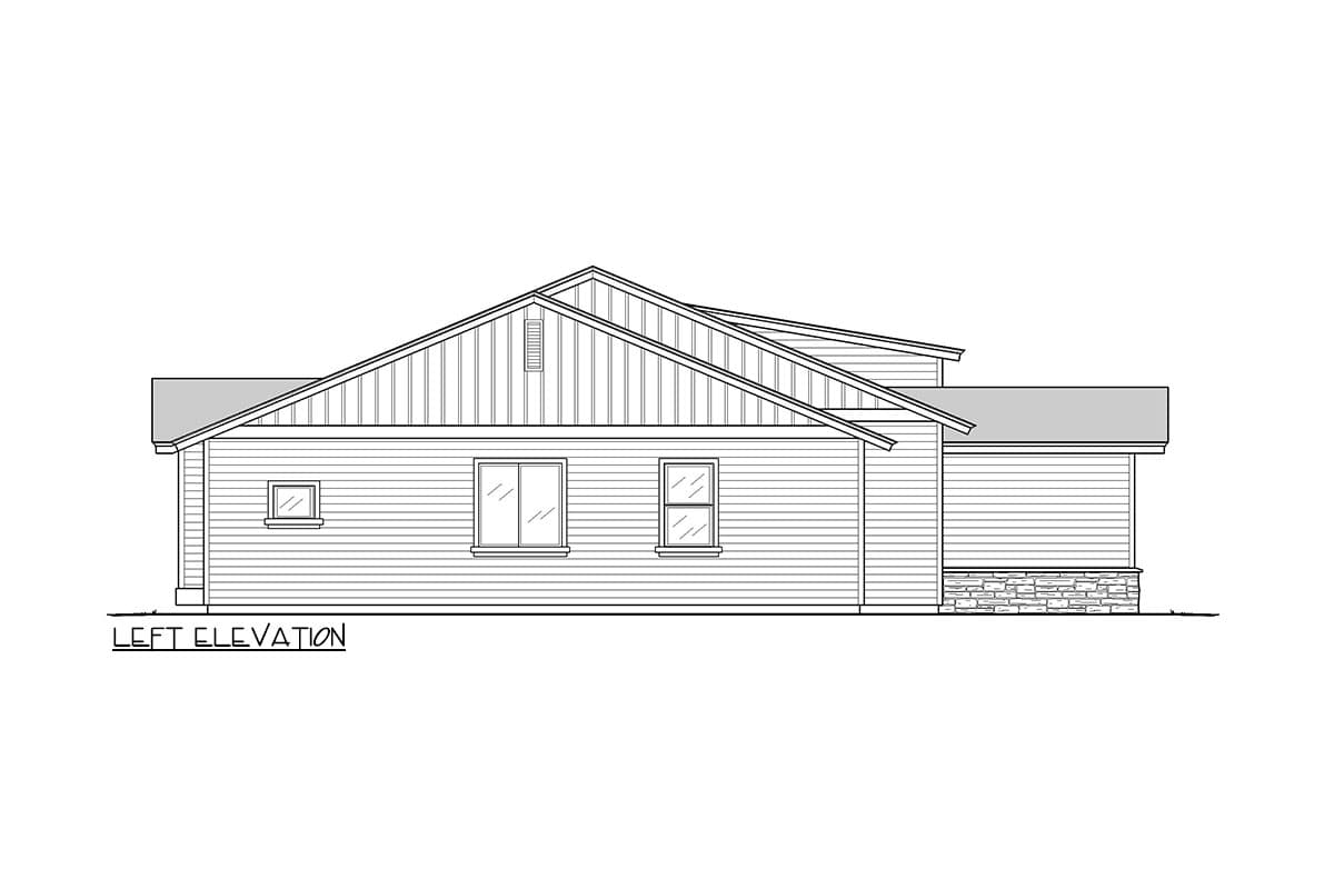 Plan 833008WAT: 3-Bed Craftsman Plan with Home Office and Semi-Closed Floor Plan - 1895 Sq. Ft. - Image #29 - Bungalow, Cottage, Craftsman, Modern Farmhouse, Traditional