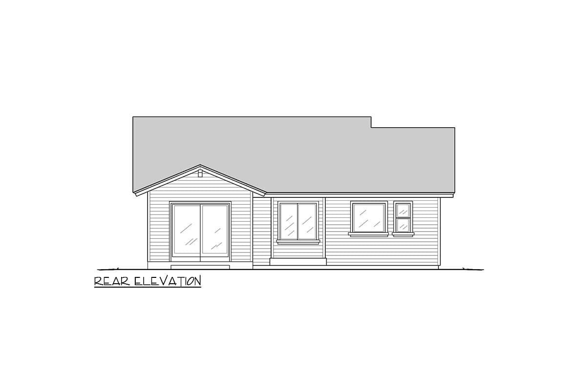 Plan 833008WAT: 3-Bed Craftsman Plan with Home Office and Semi-Closed Floor Plan - 1895 Sq. Ft. - Image #30 - Bungalow, Cottage, Craftsman, Modern Farmhouse, Traditional